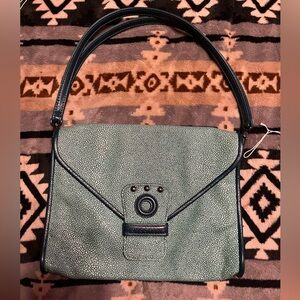 Longchamp NWOT Collab With Kate Moss Green Clutch Shoulder Bag